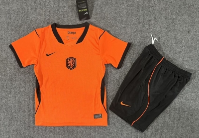 2026 27 Netherland Home kids Soccer Jersey